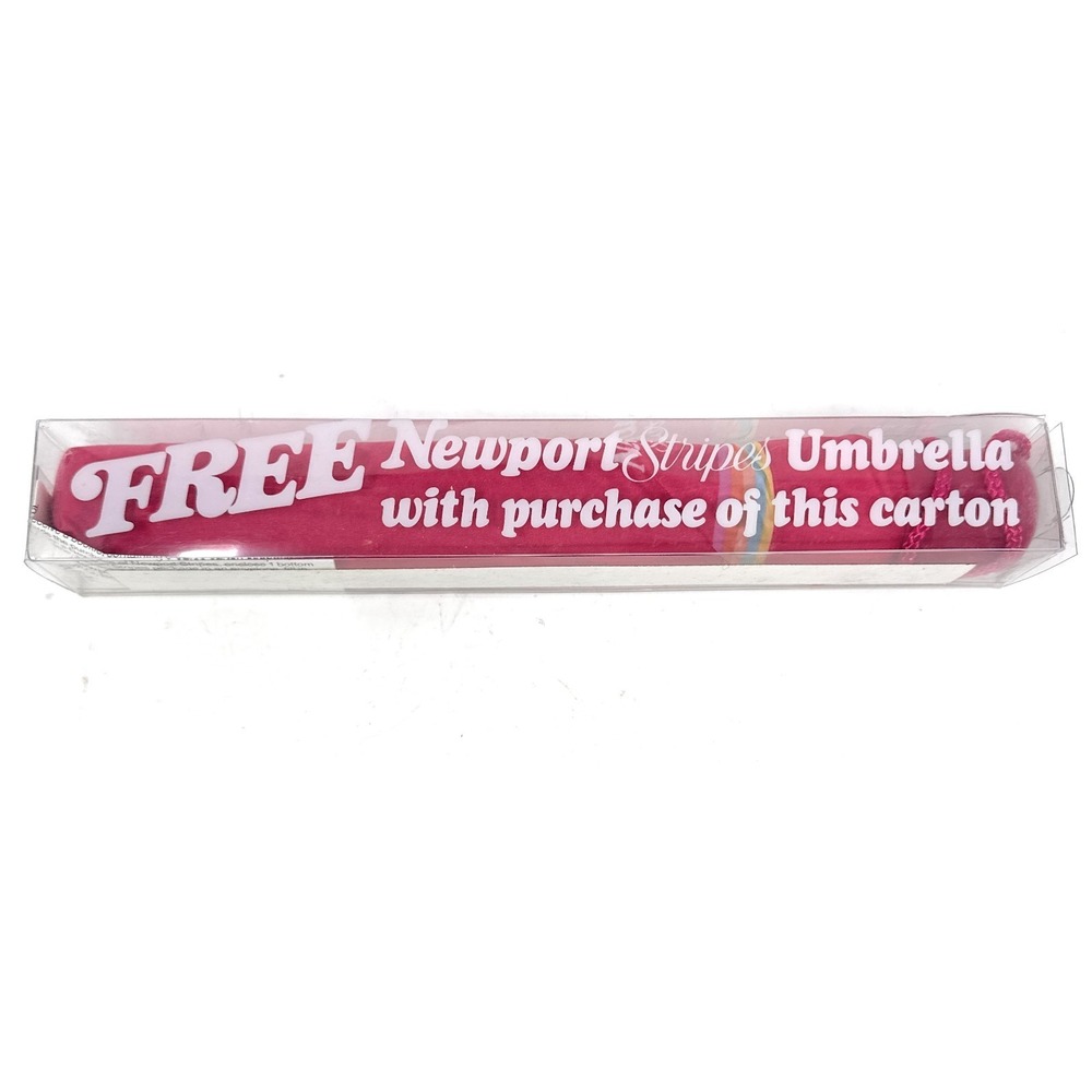 Vintage Newport‎ Slims Umbrella Red Pink